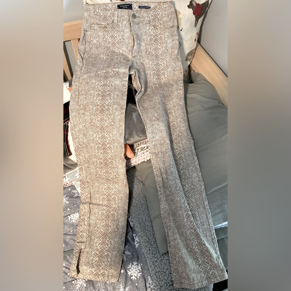 EUC - Vintage Charter Club Women’s Lexington Straight snake print jeans (2) $25